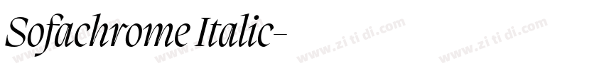 Sofachrome Italic字体转换 Sofachrome Italic字体转换